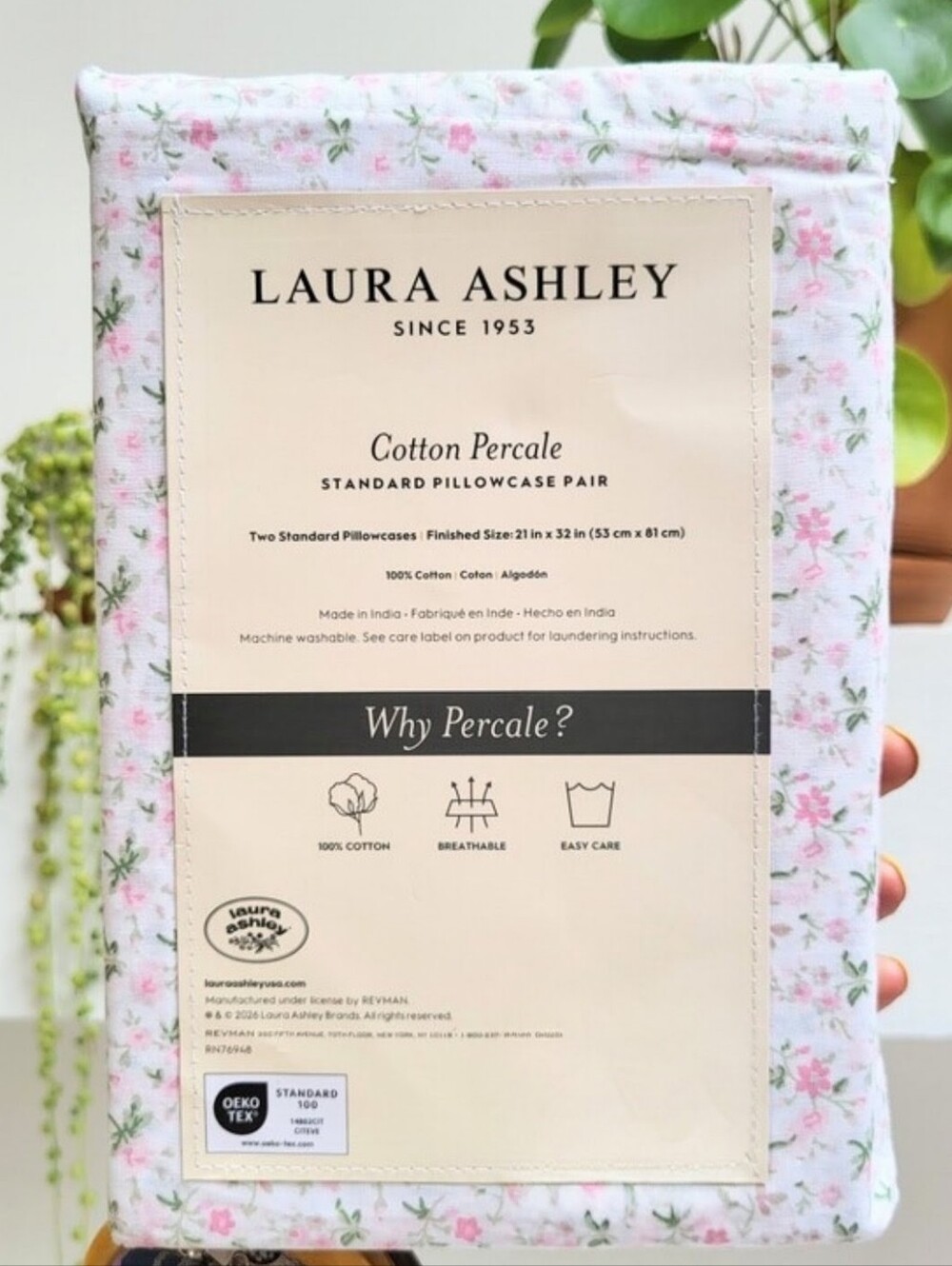 Cottage Core Pink Ditsy Floral Standard Pillowcases Mix Match Farmhouse Sheets